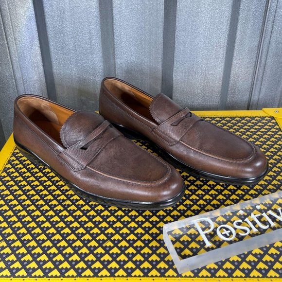 Bally Micson Coffee Leather Loafers  US 7 - Picture 4 of 5